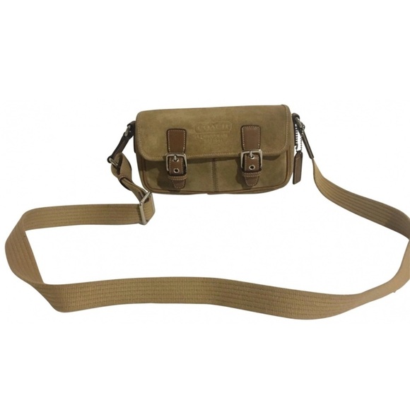 COPY - Coach brown suede crossbody handbag - Picture 1 of 10